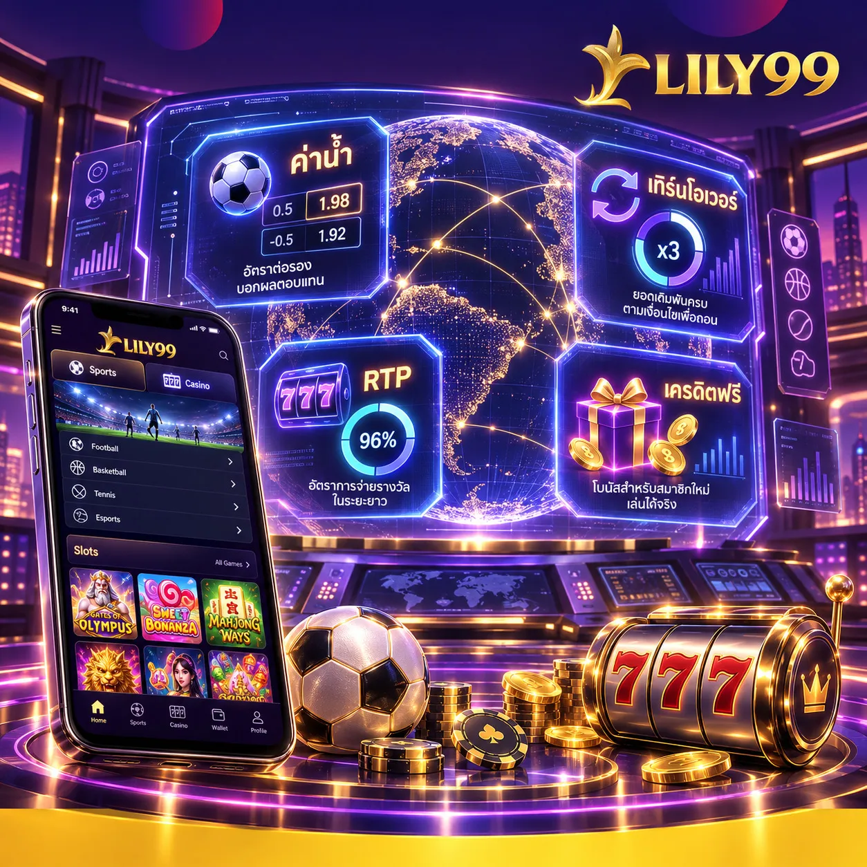 คำศัพท์เว็บบอลสล็อตที่มือใหม่ควรรู้: ค่าน้ำ เทิร์นโอเวอร์ RTP และเครดิตฟรี